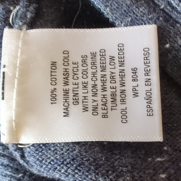 Style & Co, Blue Heathered V-Neck Tunic Style Sweater - Picture 5 of 5